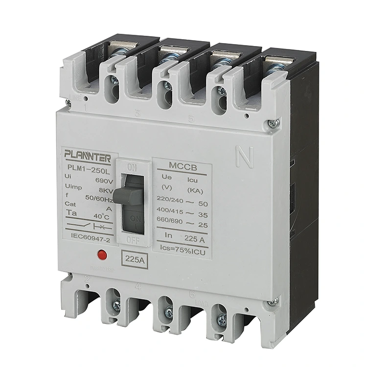 AC 4-polet støpt boks effektbryter 225A